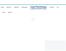 Tablet Screenshot of powerphysiotherapy.com.au